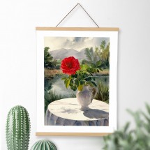 우드 행잉 프레임 액자 원목 자석 벽걸이 액자 포스터걸이 족자