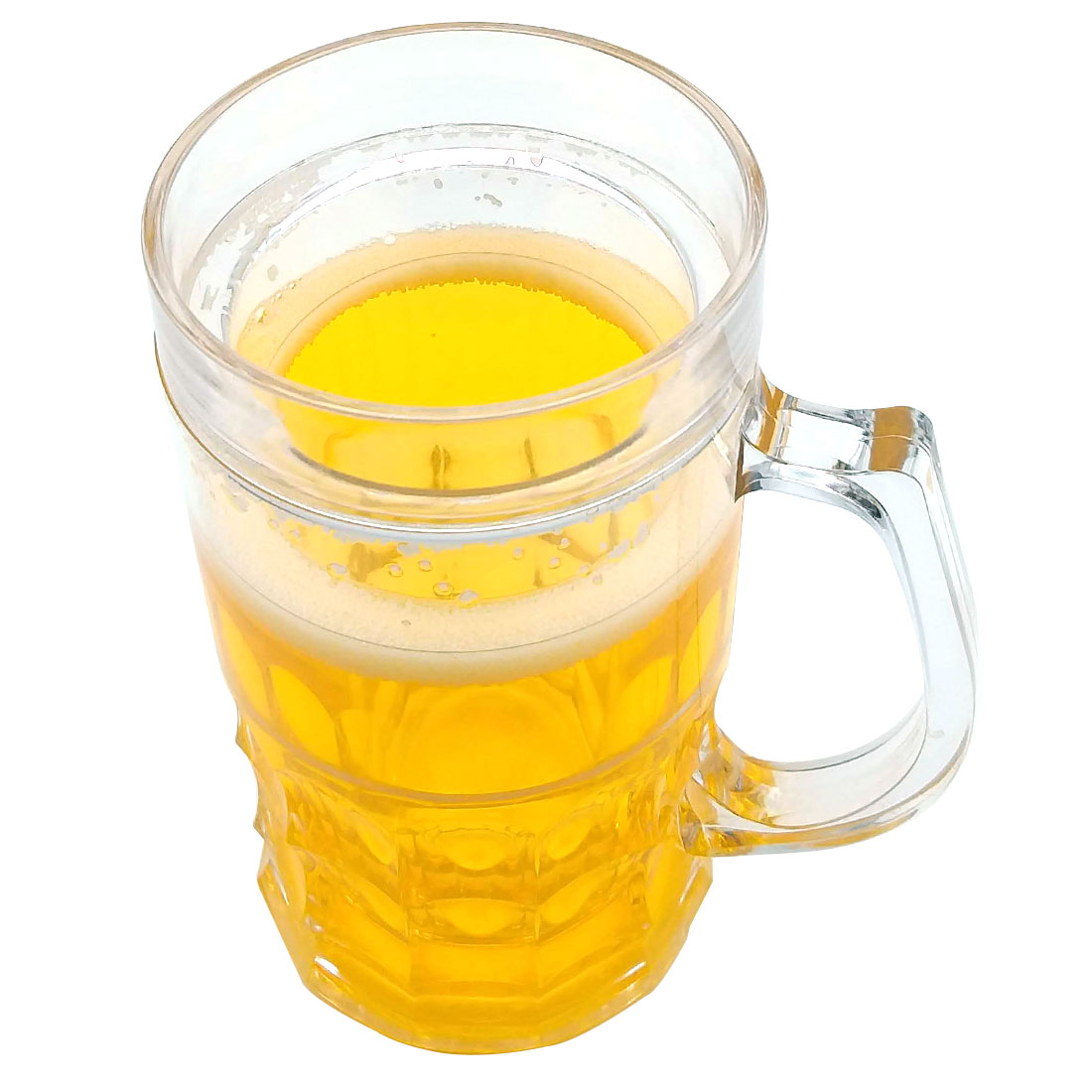 아트피아 가짜 맥주잔 이중 컵 손잡이 투명 페이크 머그잔 술잔 영화 촬영 몰카 소품