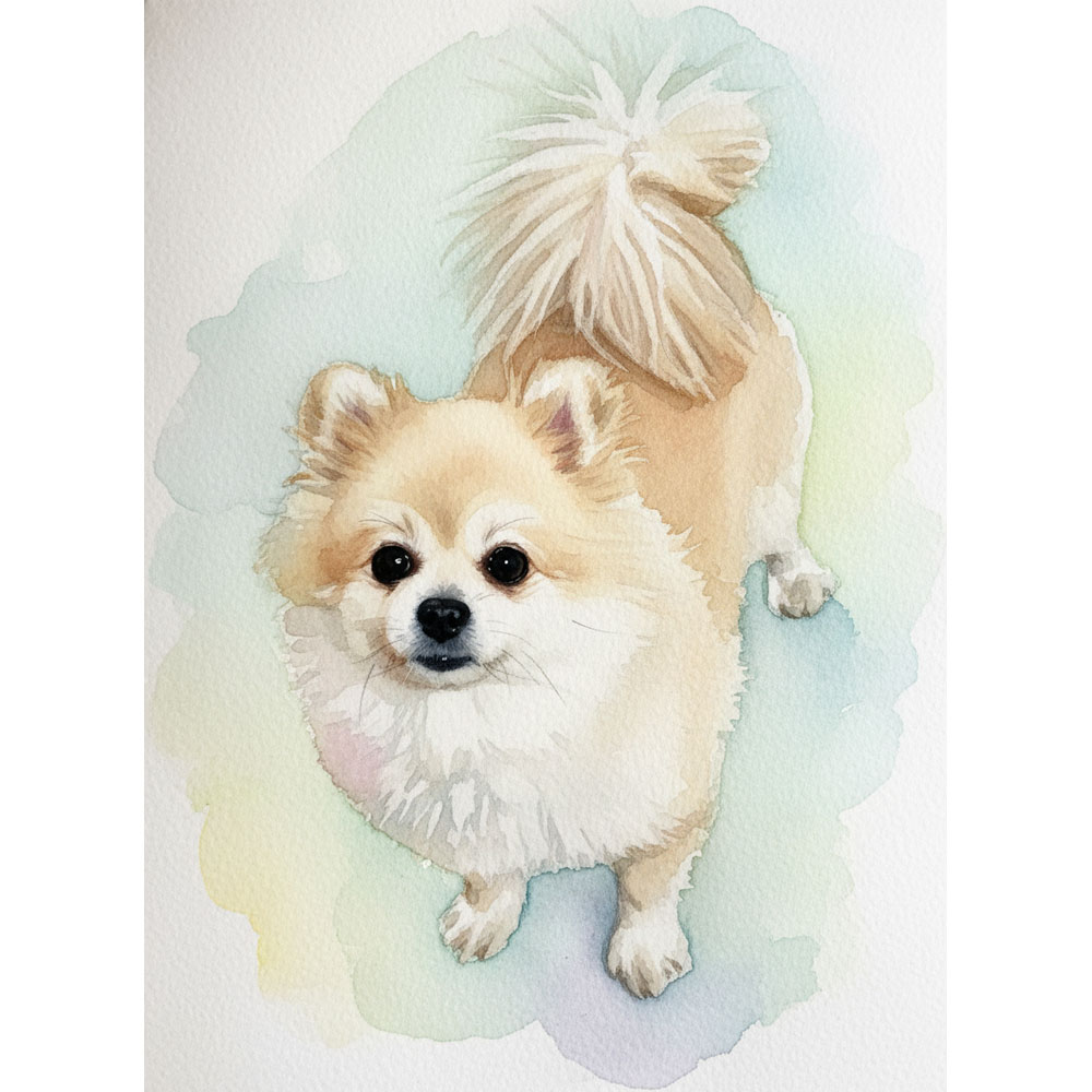 반려동물 초상화 고양이 강아지 그림 선물 일러스트 반려견 반려묘 기념 생일 액자