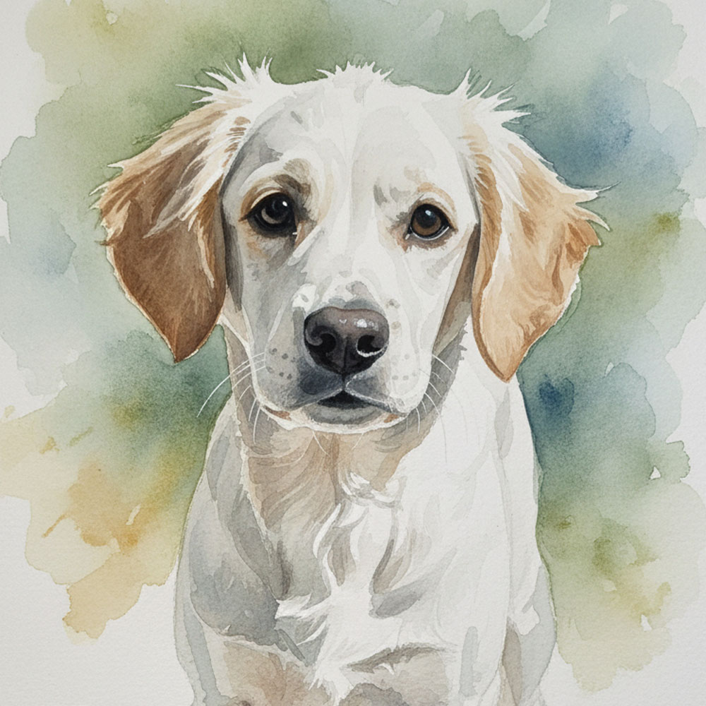 반려동물 초상화 고양이 강아지 그림 선물 일러스트 반려견 반려묘 기념 생일 액자