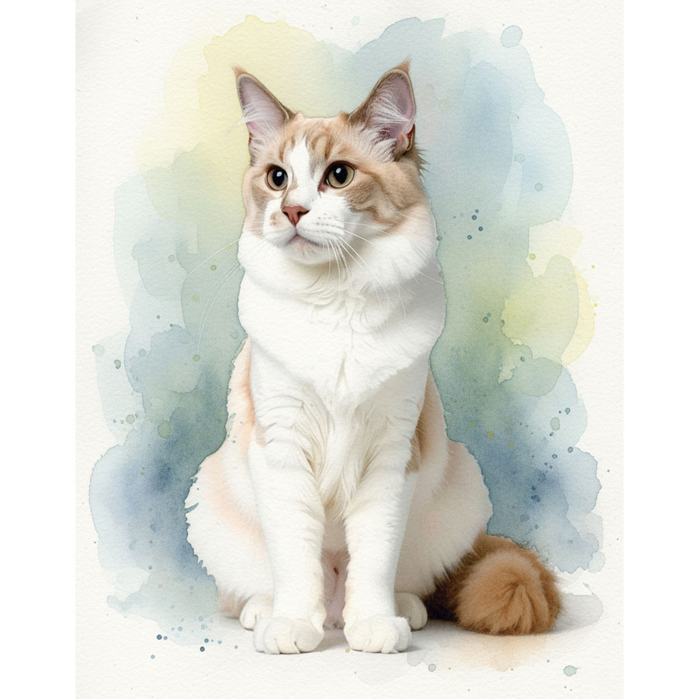 반려동물 초상화 고양이 강아지 그림 선물 일러스트 반려견 반려묘 기념 생일 액자