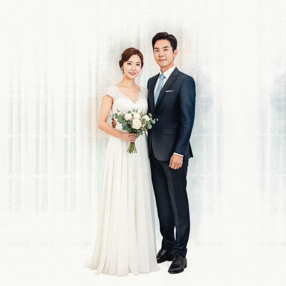 수채화 초상화 주문 제작 팝아트 일러스트 캐리커쳐 인물화 결혼기념일 퇴임 선물 주문 제작