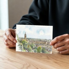 아트피아 어반스케치 수채화 엽서 벽꾸미기 인테리어 직접그린 일러스트 엽서 영국 36종