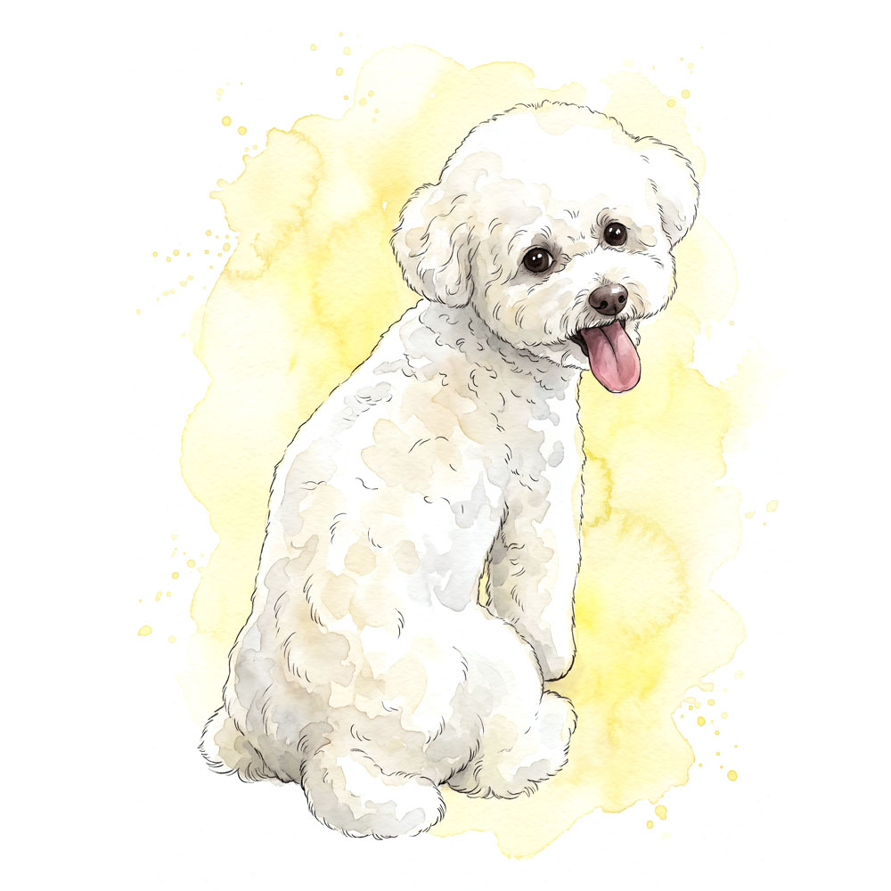 팝아트 초상화 커플 기념일 부모님 생일 결혼 선물 집들이 그림 주문제작 - 수채화(Watercolor) 스타일
