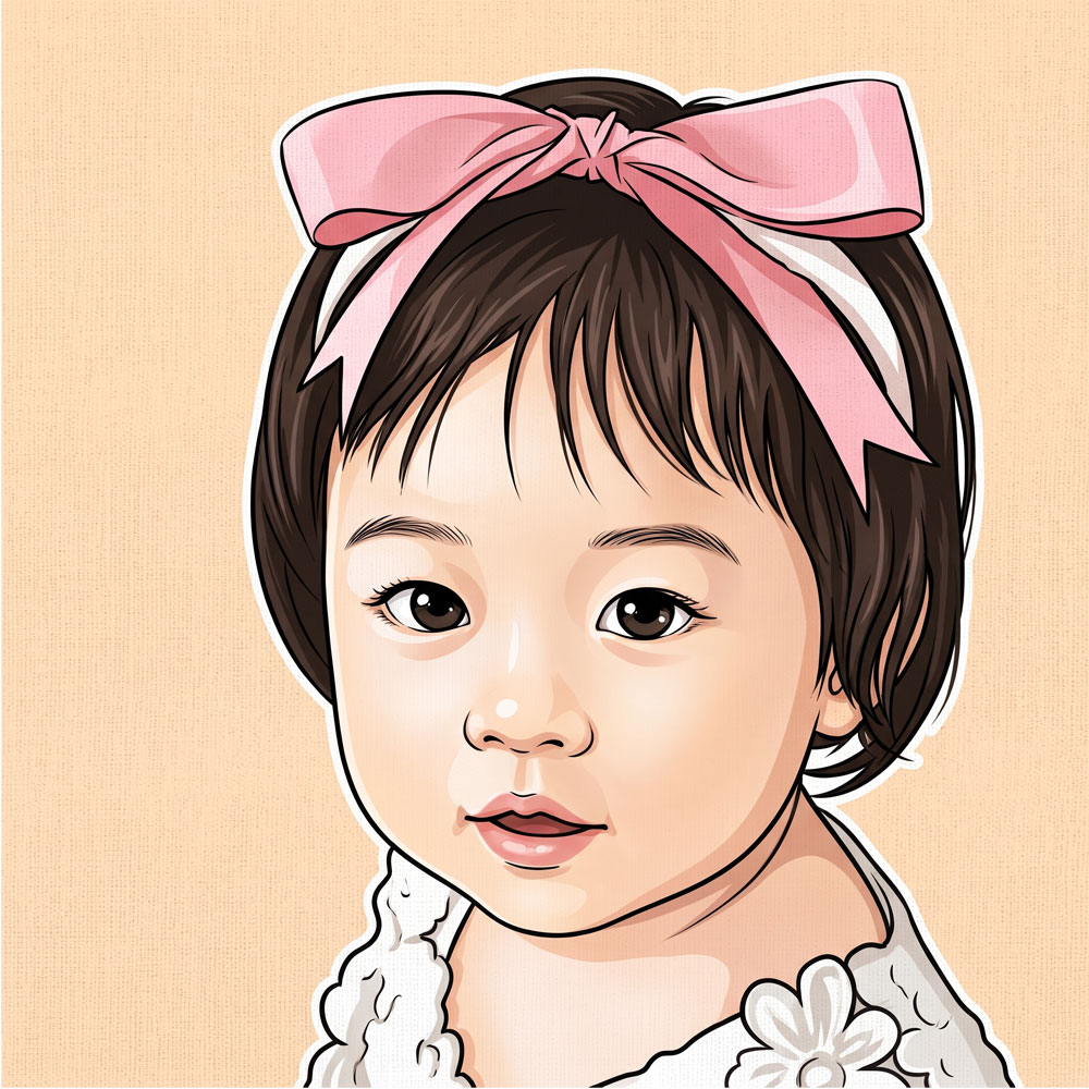 팝아트 초상화 커플 기념일 부모님 생일 결혼 선물 집들이 그림 주문제작 - 일러스트(Illustrations) 스타일