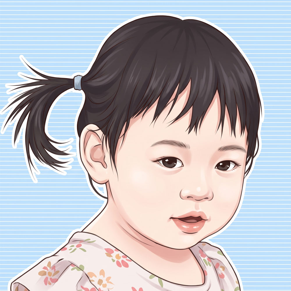 팝아트 초상화 커플 기념일 부모님 생일 결혼 선물 집들이 그림 주문제작 - 일러스트(Illustrations) 스타일