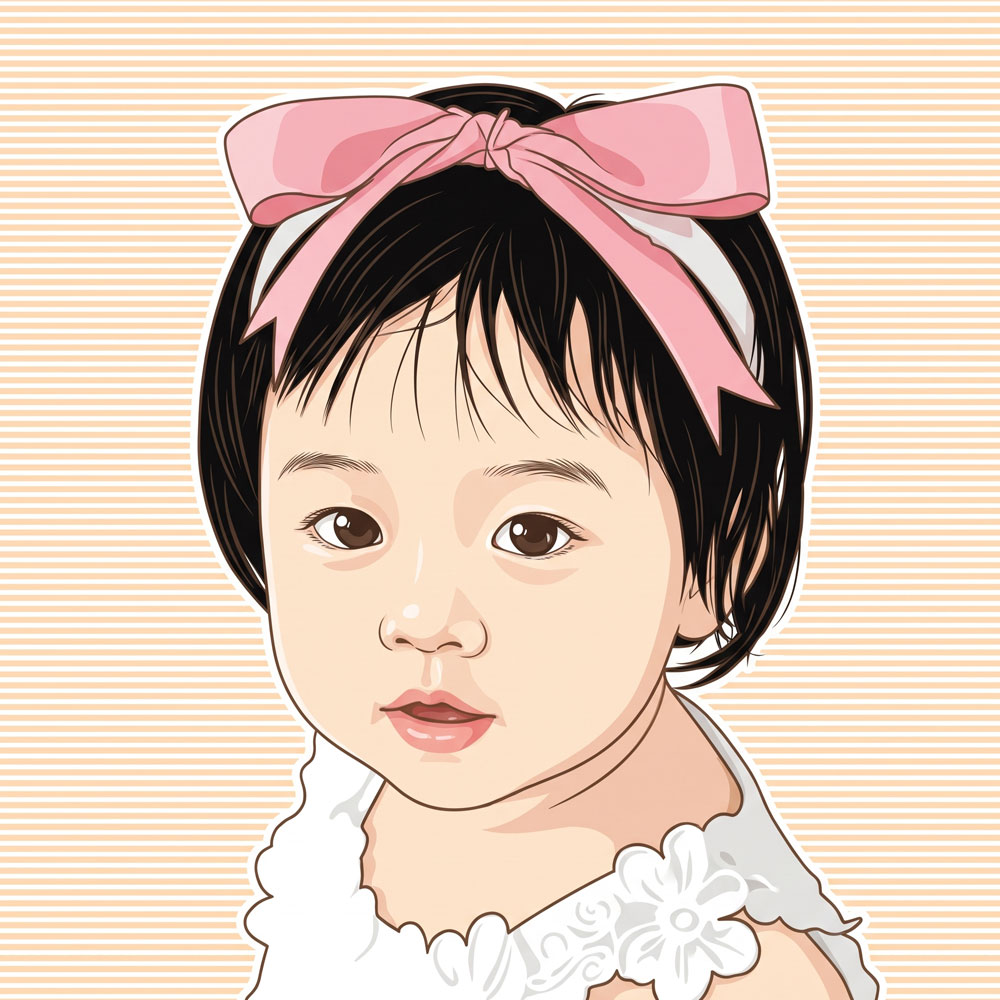 팝아트 초상화 커플 기념일 부모님 생일 결혼 선물 집들이 그림 주문제작 - 일러스트(Illustrations) 스타일