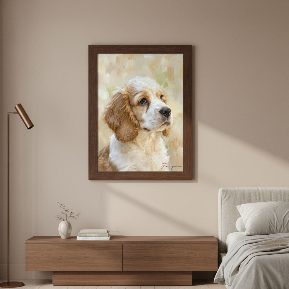 반려동물 초상화 고양이 강아지 반려견 반려묘 유화 그림 선물 주문제작