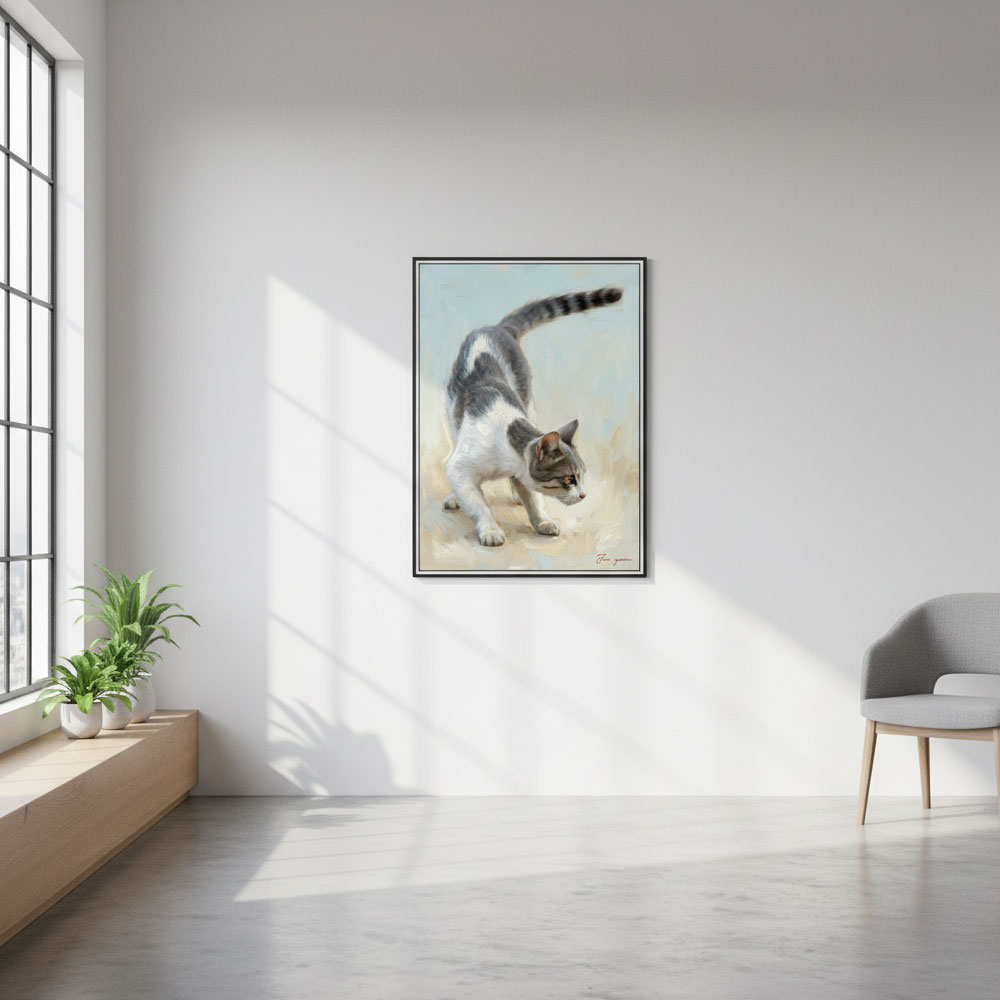 반려동물 초상화 고양이 강아지 반려견 반려묘 유화 그림 선물 주문제작